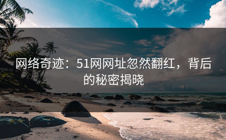 详细阅读:网络奇迹:51网网址忽然翻红,背后的秘密揭晓 网络奇迹:51网网址忽然翻红,背后的秘密揭晓